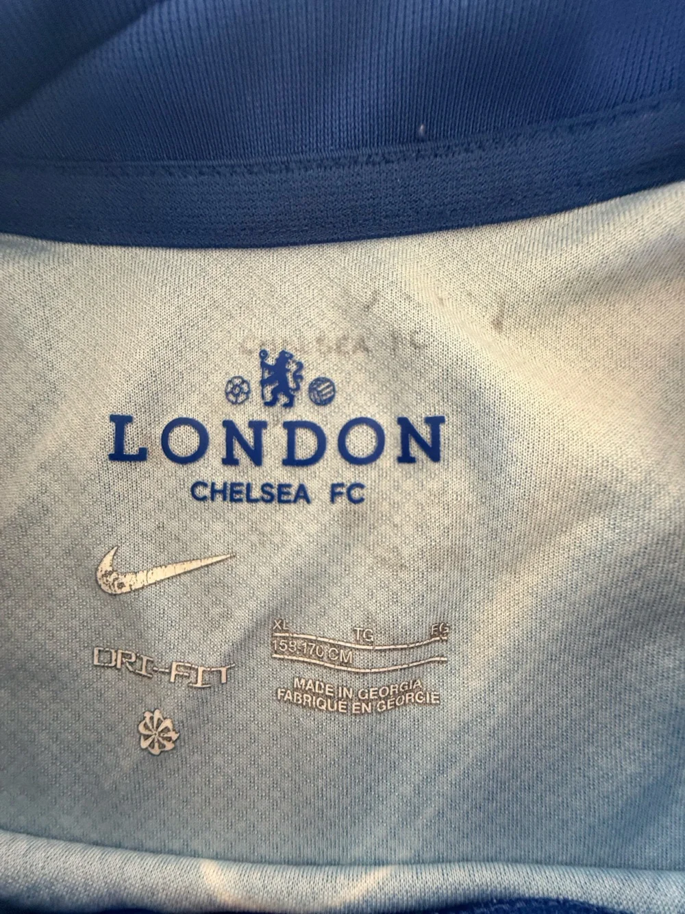 Nike Blue Swirl Chelsea Football Jersey